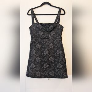 Elegant Black Floral Dress